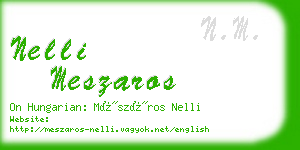 nelli meszaros business card